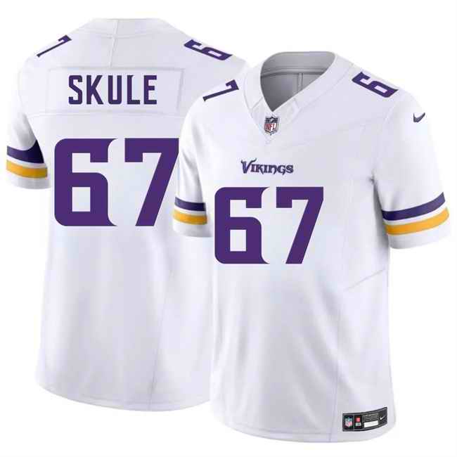 Men's Minnesota Vikings #67 Justin Skule White 2025 F.U.S.E. Vapor Untouchable Limited Stitched Jersey